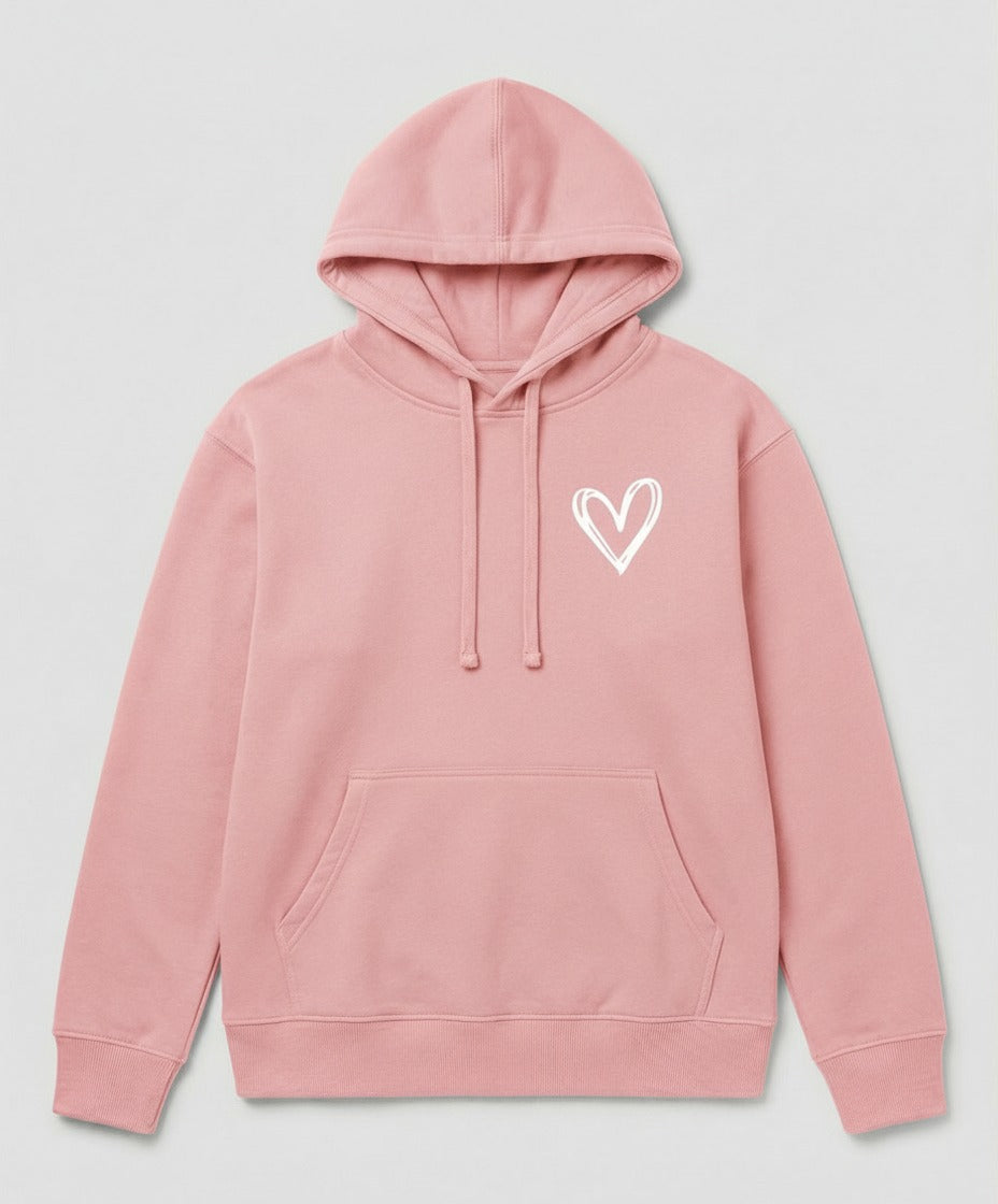 Hoodie Herz Rosa