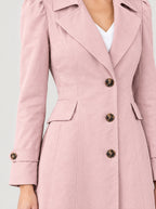 Trenchcoat Damen Rosa – Detail Pattentasche